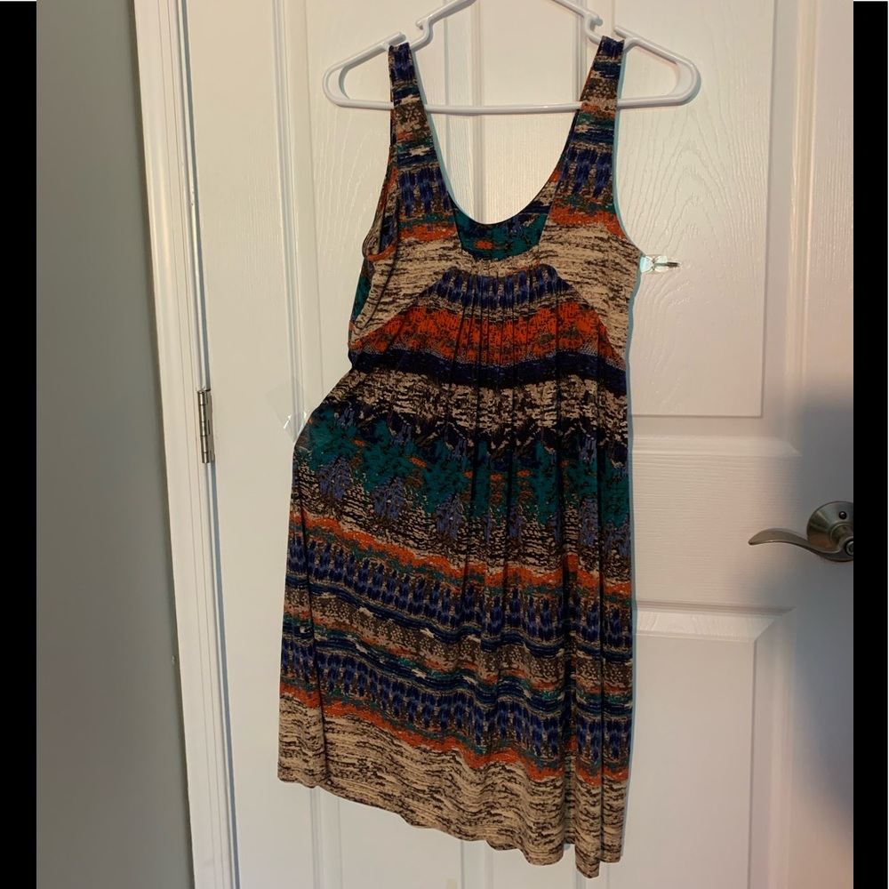 Soma dress is in blissfully soft form-flattering fabric with southwestern design